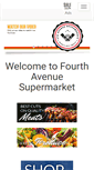 Mobile Screenshot of fourthavesupermarket.com