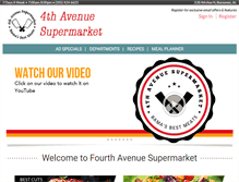 Tablet Screenshot of fourthavesupermarket.com
